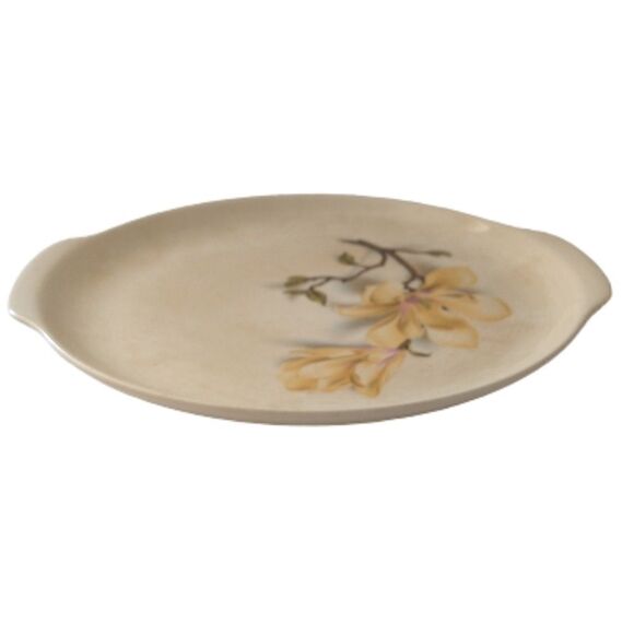 Vintage Universal Oven Proof Platter Chop Plate Tray Magnolia Permacal Pattern. - Picture 7 of 16